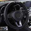 New Black 37-38CM Car Steering Wheel Cover Breathable Anti-slip Car Accessories