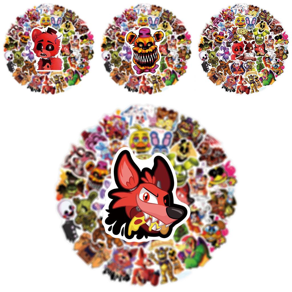 Adesivi Impermeabili Fnaf Security Breach Cartoni Animati Gioco Anime Per Decorazione Fai da Te