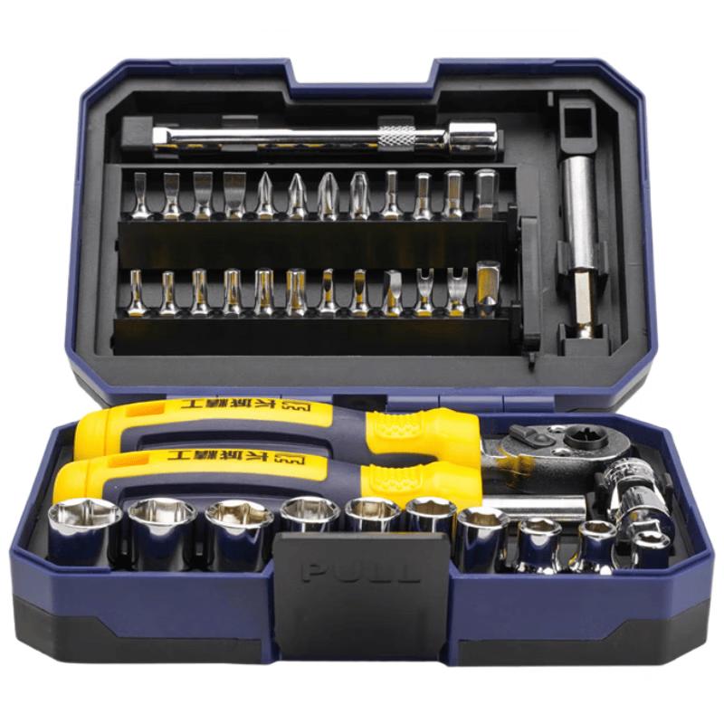 Huixiang Knight Magic Box 40-Piece Ratchet Wrench Set