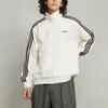 Adidas Originals 80S Premium Logo Full Zip Striped Sports Jacket Men Jackets Off-White JC6530