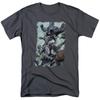 Batman Punch Mens T Shirt Charcoal