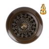Household Copper Incense Burner Indoor Incense Burner Holders Craft Decoration (3.5 Inches)