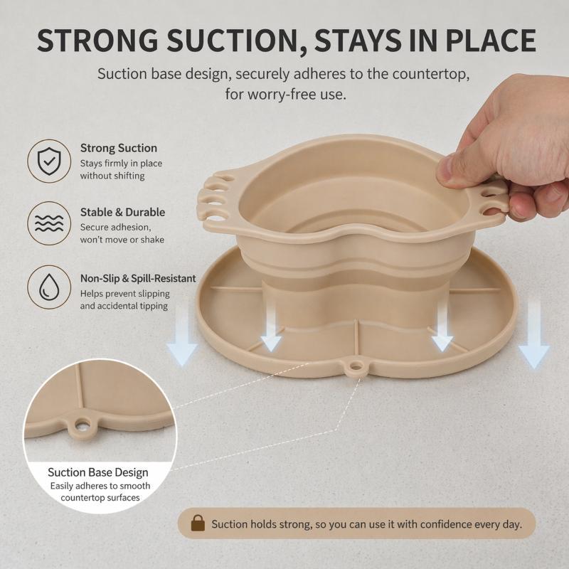 Collapsible Silicone Washing Bucket Foldable Portable for Makeup Brushes Paintbrushes Travel Outdoor Painting Activities