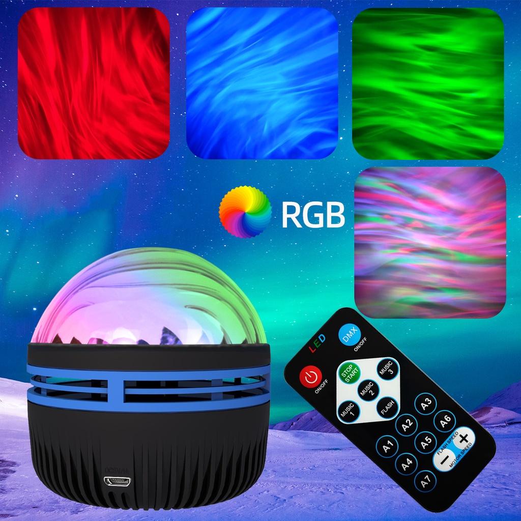 

Проектор Aurora Galaxy, Northern Lights World, Galaxy Light Projector Проектор Northern Lights із чотирма варіантами заспокійливих кольорів чорний