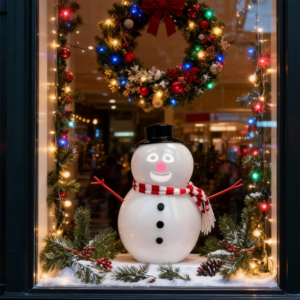 Animated Talking Snowman Singing, Talking Animated Blink Snowman with Built in Projector & Speaker Plug'n Play