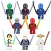 Little Sun 1613 M8121 8007 Ninja minifigures small particle mosaic doll toy bag humanized doll educational toy