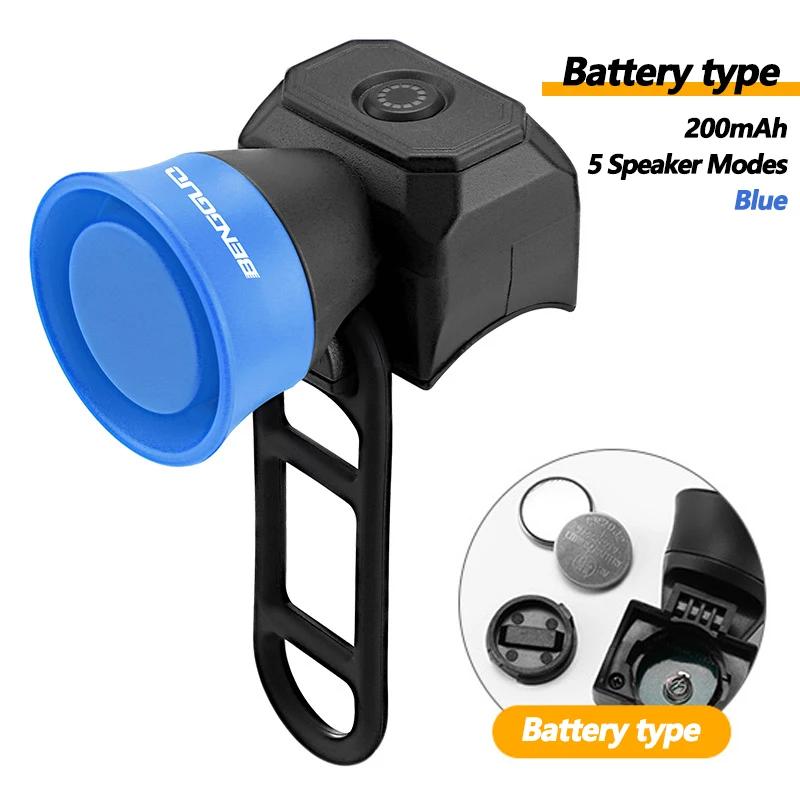 USB Rechargeable Electronic Bike Horn - Waterproof Bicycle Bell for Mountain Bikes & Scooters,Cycling Safety Accessories