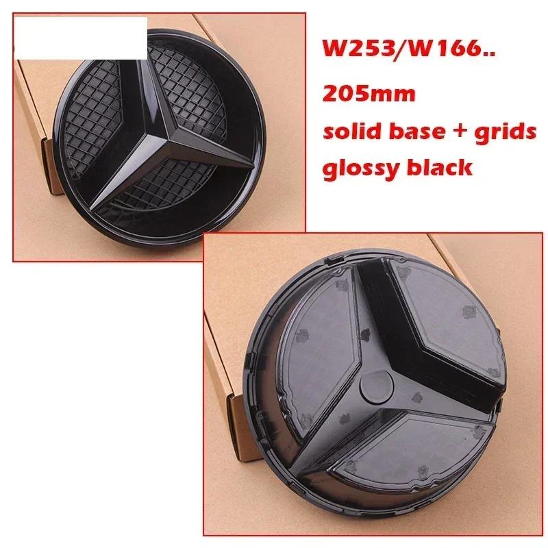 

Hot Car Sticker Hollow Out Grids ABS Front Grille Car Emblem 3D Star Badge for Mercedes Benz W204 W205 W213 X253 W166 Etc. Chrom front grille star
