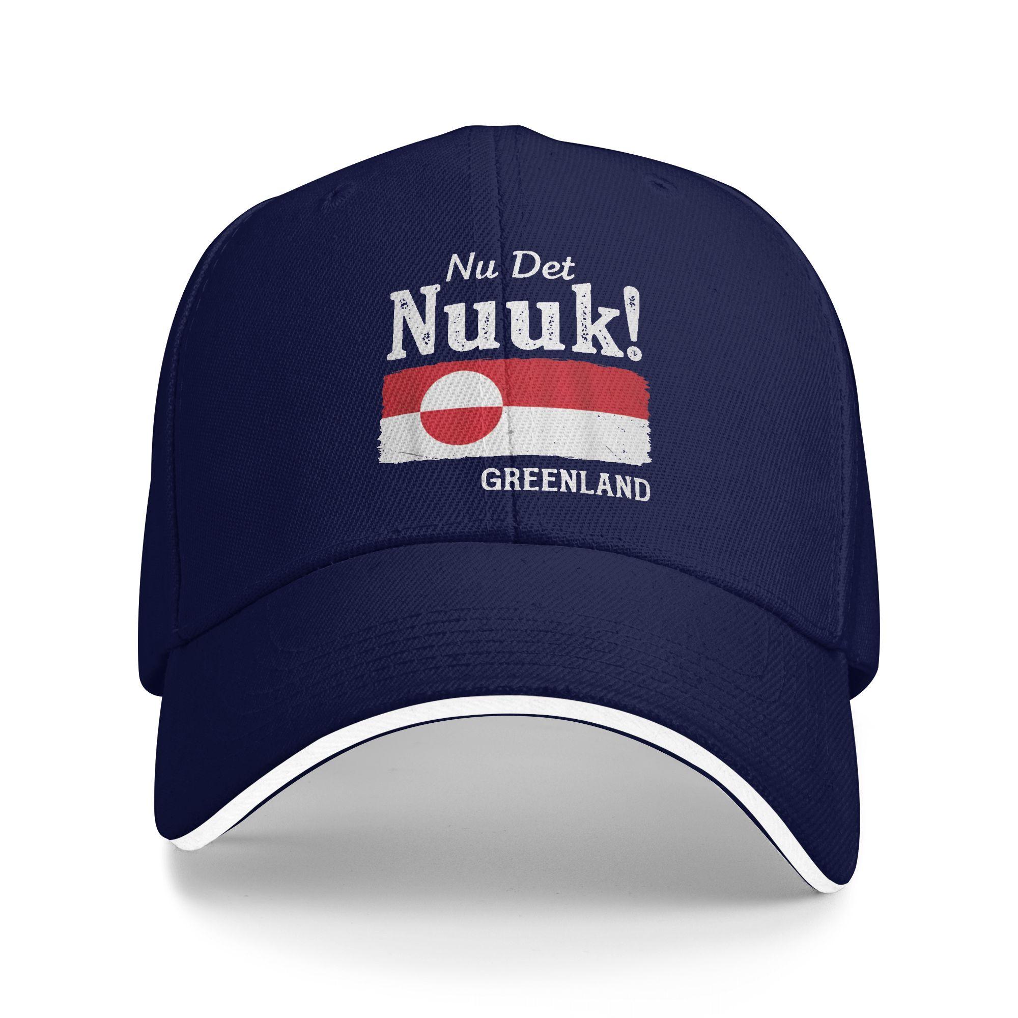 

Nu-Det-Nuuk Greenland Baseball Cap Running Hippie High Quality Hip Hop Hats Men Adult Fashion Design Snapback Cap One Size