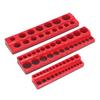 3PCS Magnetic Socket Holders Plastic Socket Organizer Storage Tray for 1/4 3/8 1/2 Inch Drive Socket