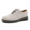 Men's Autumn Derby Shoes Round Toe Platform Sole Comfortable Breathable British Style Casual Workwear Non-Slip Leather Shoes
