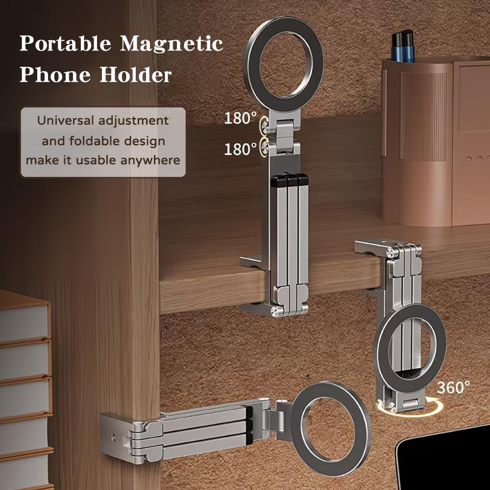 New travel three-in-one magnetic mobile phone holder portable photography multi-function horizontal and vertical desktop tripod