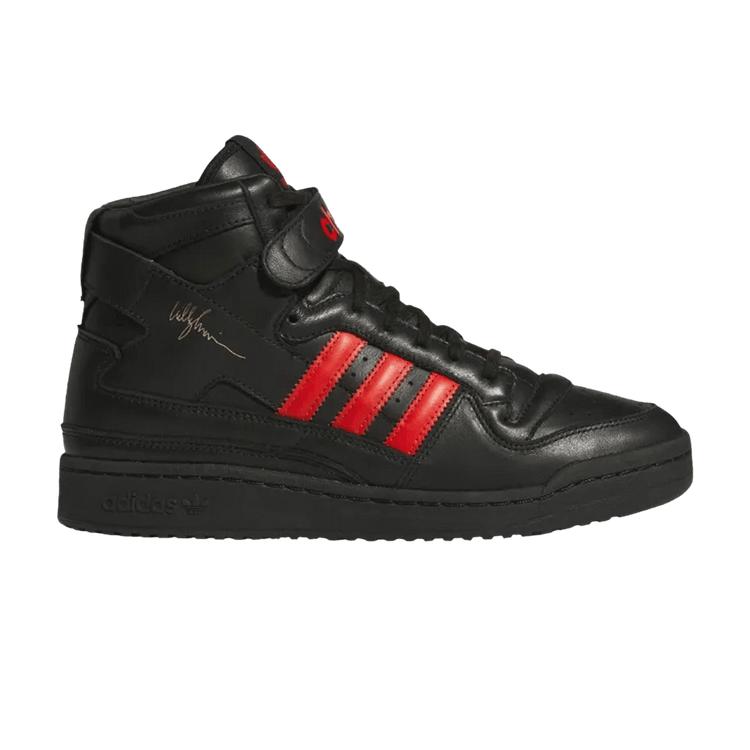 Willy Chavarria X Adidas Forum 84 High Black Unisex Sneakers Core-Black Red KK3695