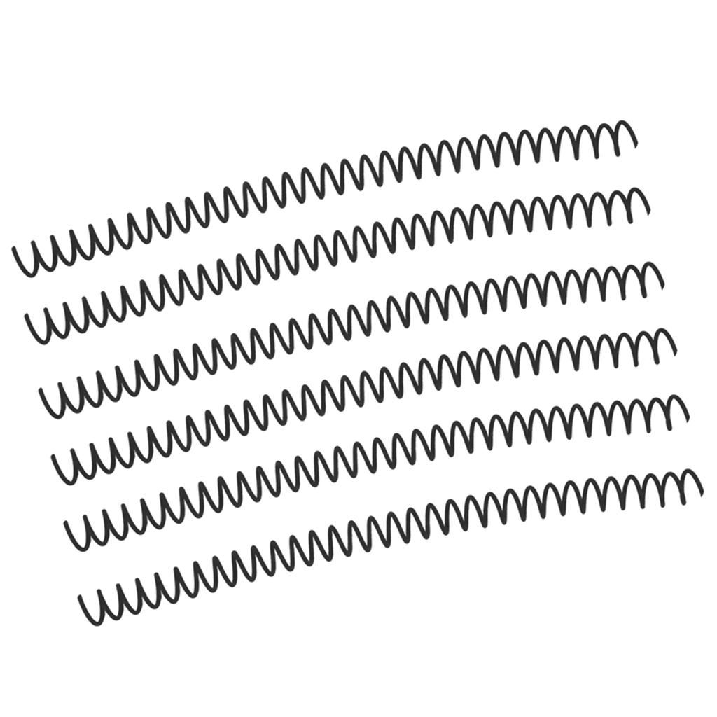 20-teiliges Spiralbindungsset mit großem Fassungsvermögen, 30 Löchern und 13 mm Durchmesser, schwarz