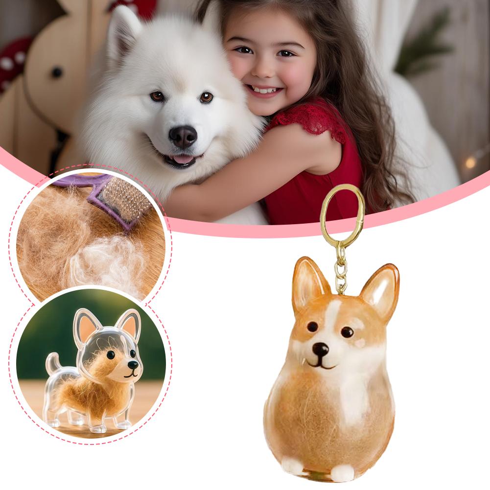 Dog Hair Storage Keychain