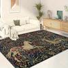 Large Area Living Room Mat, Vintage Medieval Unicorn, Washable, Suitable for Living Rooms, Office, Bedrooms, Home Decor and More