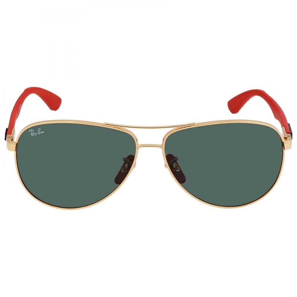 

Ray Ban Scuderia Ferrari Green Classic Aviator Men s Sunglasses RB8313M F00871 61