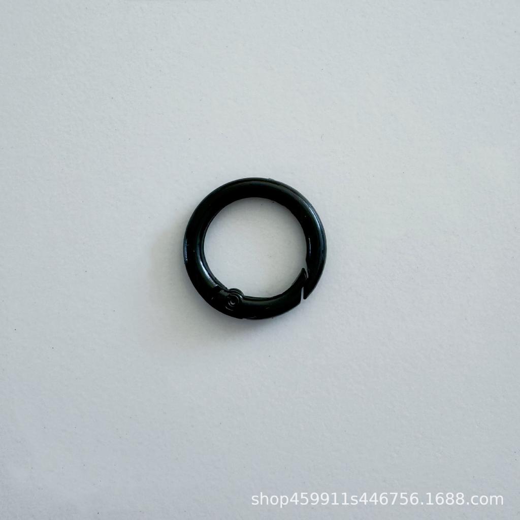 High-Quality Plated Coil Carabiner Round Buckle for Bags & Accessories - Dopamine INS Hook.