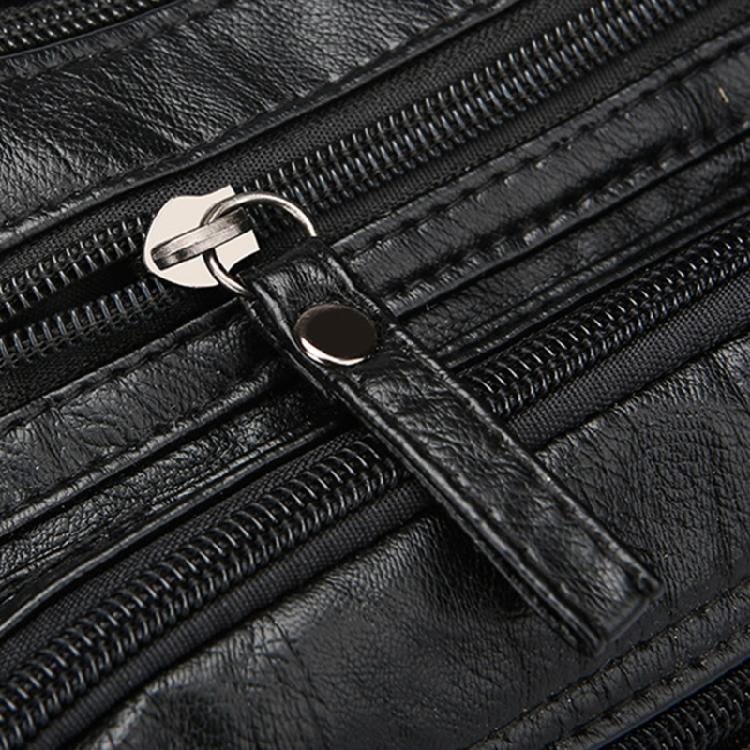 Leather Bag for Women Large Capacity Trendy Shoulder Bag Solid Color Bag