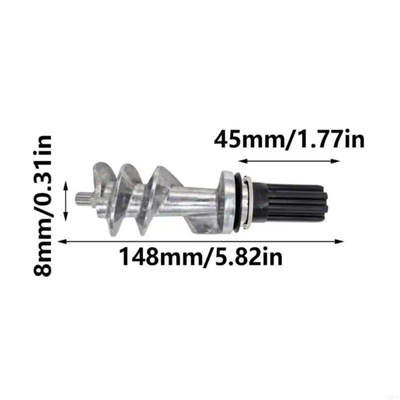 Meat Grinder Screw Liner Replacement Part Metal Construction Kitchen Grinder Screw Sleeve for Commercial Kitchens