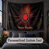 Arazzo Personalizzato con Nome Testo, Appeso a Parete Decorativo Red Hot Chili Peppers, Arazzo di Sfondo per Casa Camera da Letto
