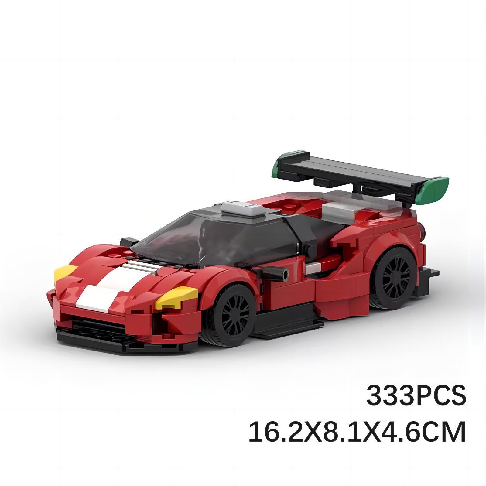 

MOC-совместимый 488 GT3 Модель спортивного автомобиля Конструктор - Развивающая игрушка в подарок для мальчиков