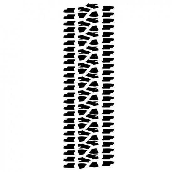 Black Tire Tread Graphic Decals Vinyl Sticker For Car DIY Truck SUV Hood Body