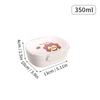 WORTHBUY Leak Proof Lunch Box Portable Food Container Microwavable Detachable Compartment Bento Box Plastic Transparent Food Box