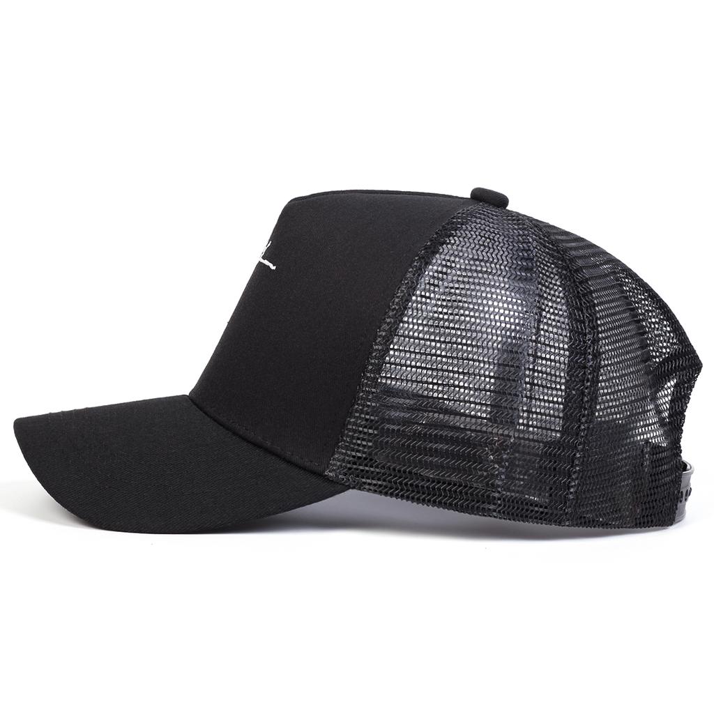 Men Personality Cross Embroidered Baseball Cap Mesh Hat Outdoor Adjustable Sunscreen Leisure Hat Spring Autumn Travel Tourism Beach Vacation