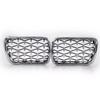 Für BMW E36 3er 1997-1999 Autogrill Diamant-Stil Front Niere ABS Front Haubengrill Silber 51138195152 51138195151 Teile