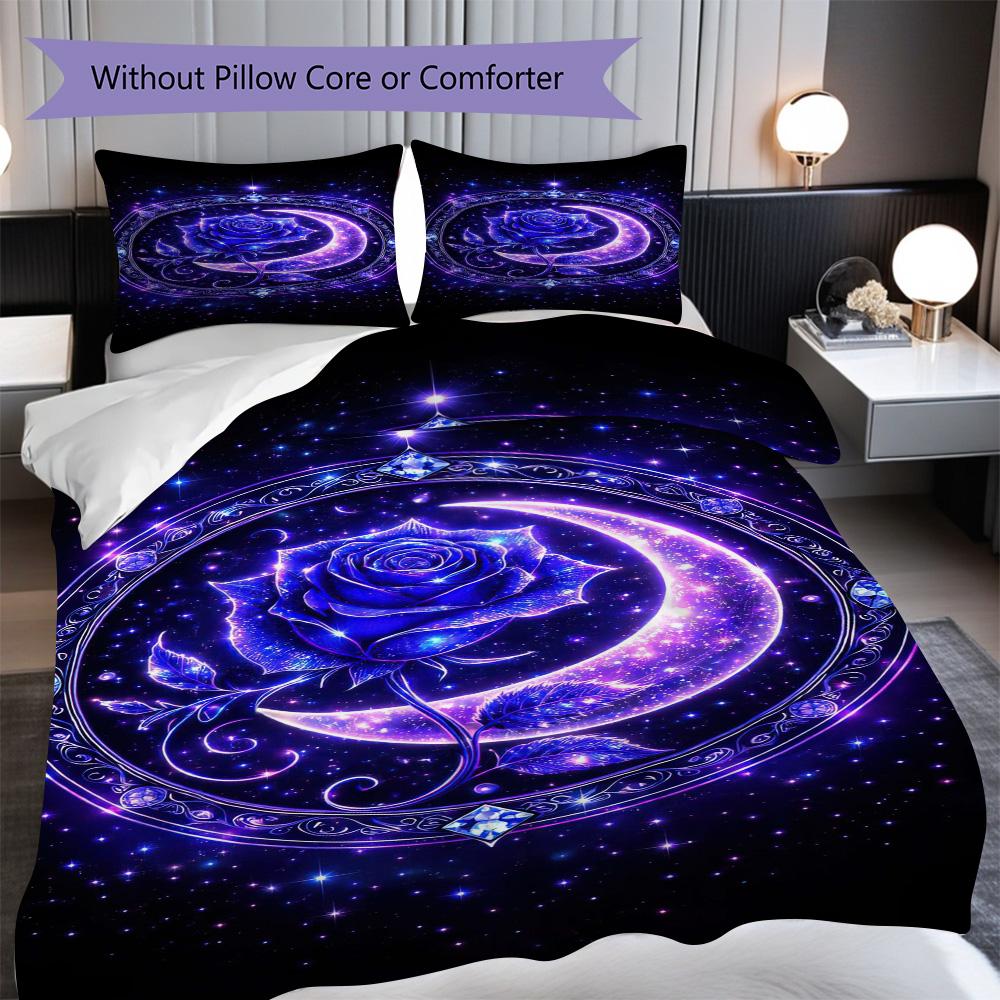 

1PC Rose pattern Bedding Quilt Set Quilt Cover Pillowcase Home Decoration Birthday Gift (1 * duvet cover + 17 * pillowcase, without core) 135x200cm