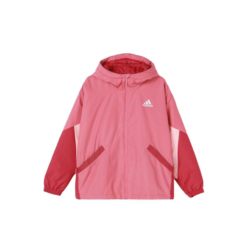 Adidas Womens Outdoor Sports Hooded Cotton Jacket Women Jackets Rose GM4345