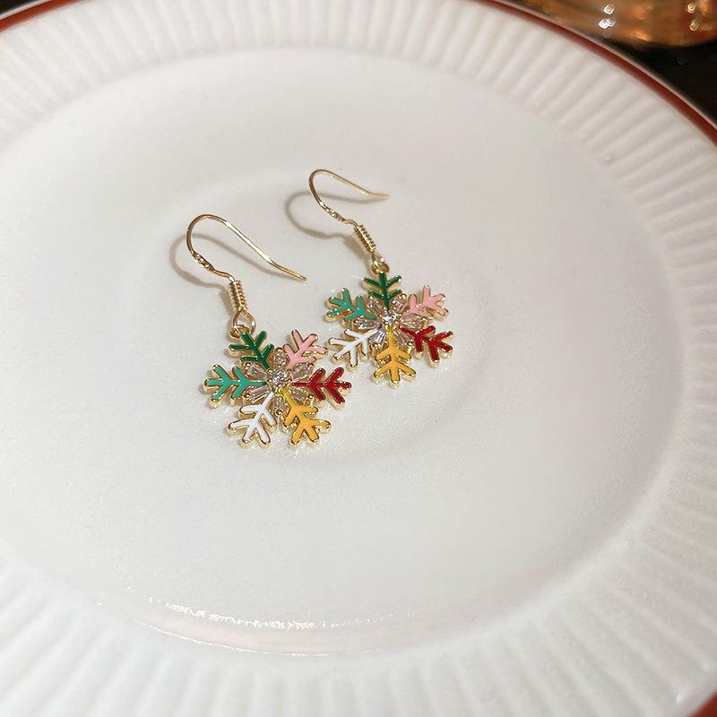 Christmas Asymmetrical Earrings: Bell, Bow, Santa Claus, Heart, Snowflake