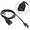 Car Aux Audio Input Media Data Wire Plug To USB Adapter Conector for Outback for Legacy for Forest Man for Suzuki
