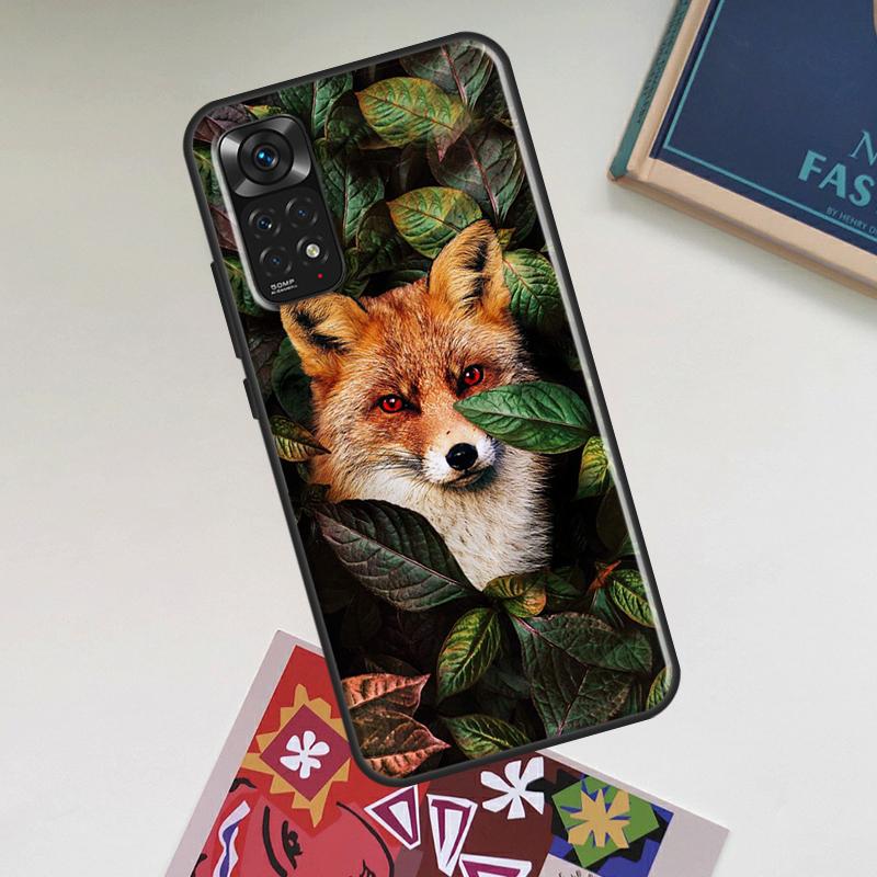 Cute Fox In Autumn Case For Xiaomi Redmi Note 14 Pro 13 12 11 10 15 Pro Plus Redmi 15C 13C 12C 10C 14C 15 Cover