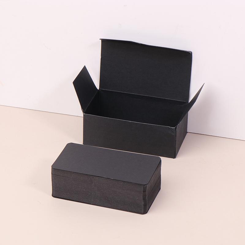 100Pcs/Box Kraft Paper Card Double Sided Word Card Blank Business Card Message Note Thank You Card Writing Card Learning Card