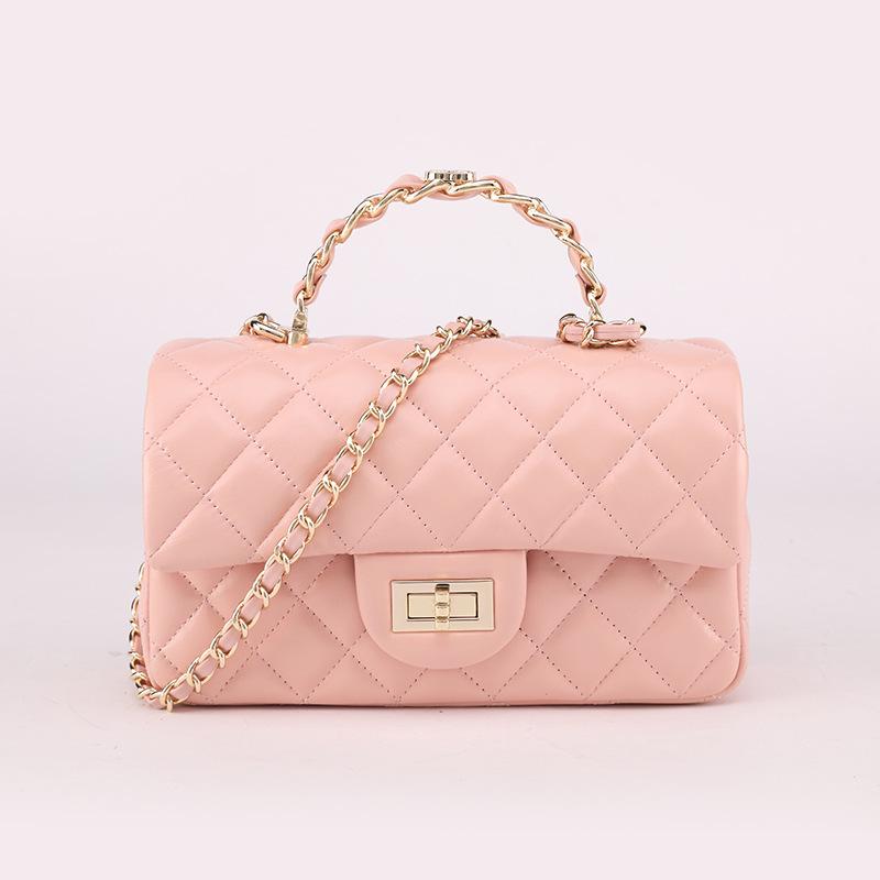 Jesenná/Zimná taška 2025 so vzorom kosoštvorca a retiazkou na rameno & Crossbody - Trendy, Všestranná dámska kabelka