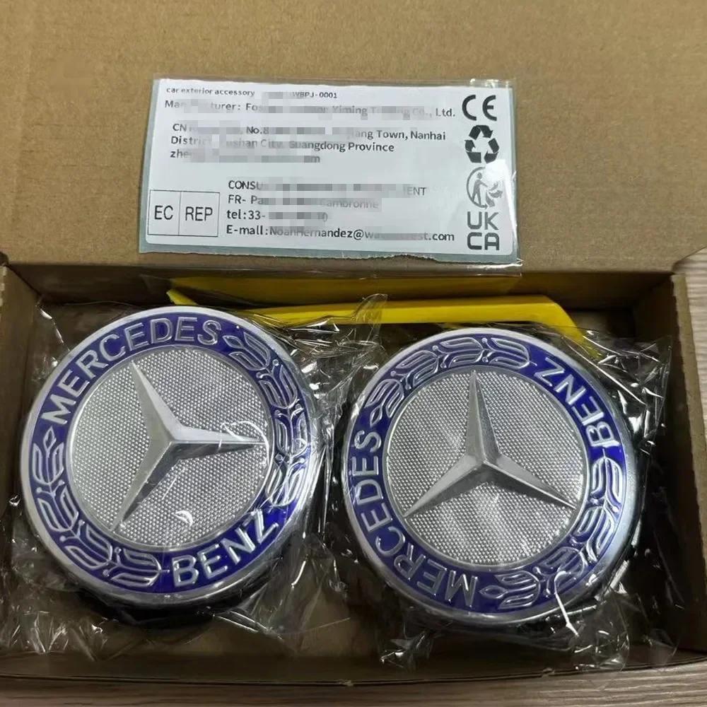 Car Sticker 4pcs 75mm Car Wheel Center Caps Hub Caps For Mercedes Benz A B C E S GLA GLB GLC GLE GLK CLS R W205 W253 W177 W213 A