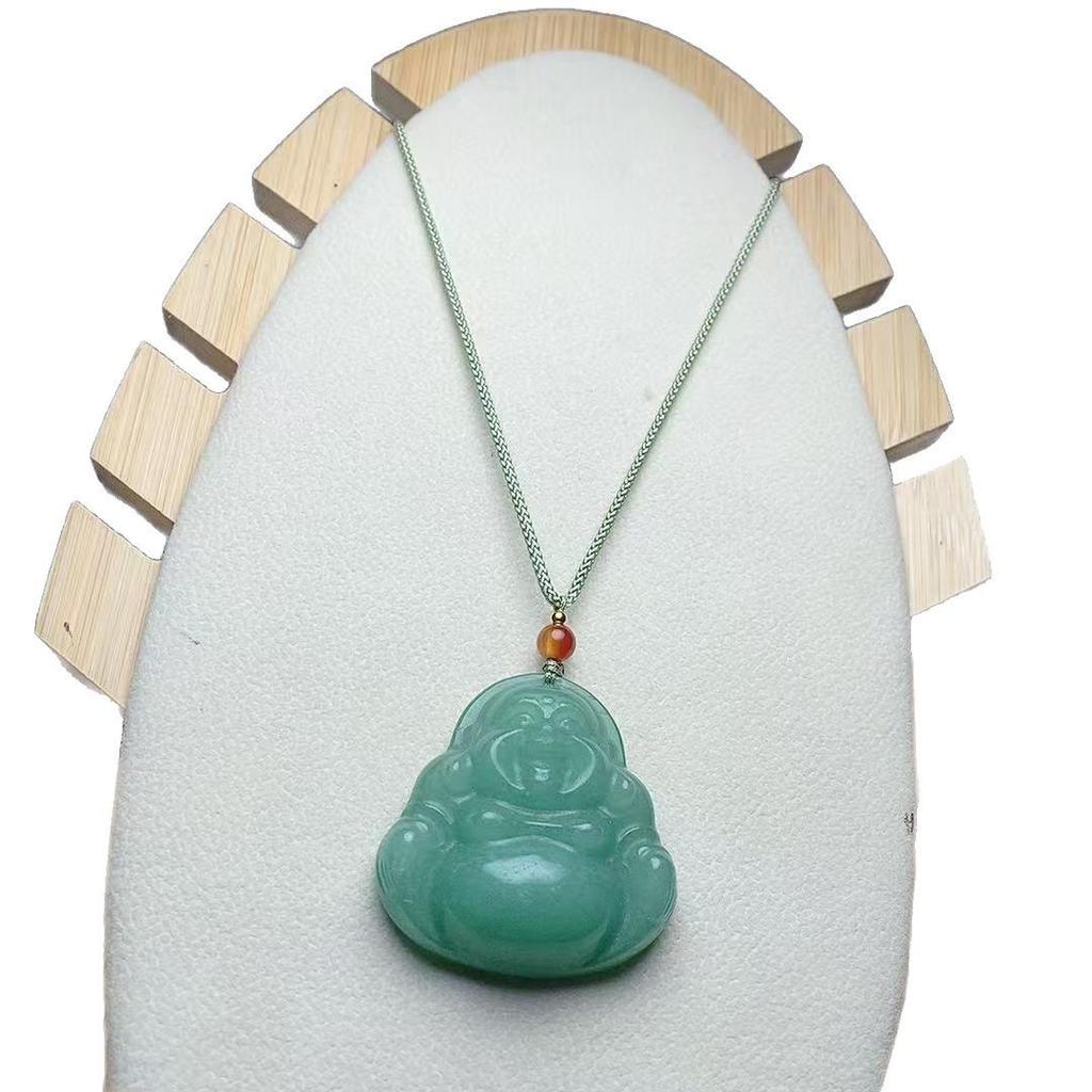 Dongling Jade Maitreya Buddha Versatile Unisex Pendant Necklace