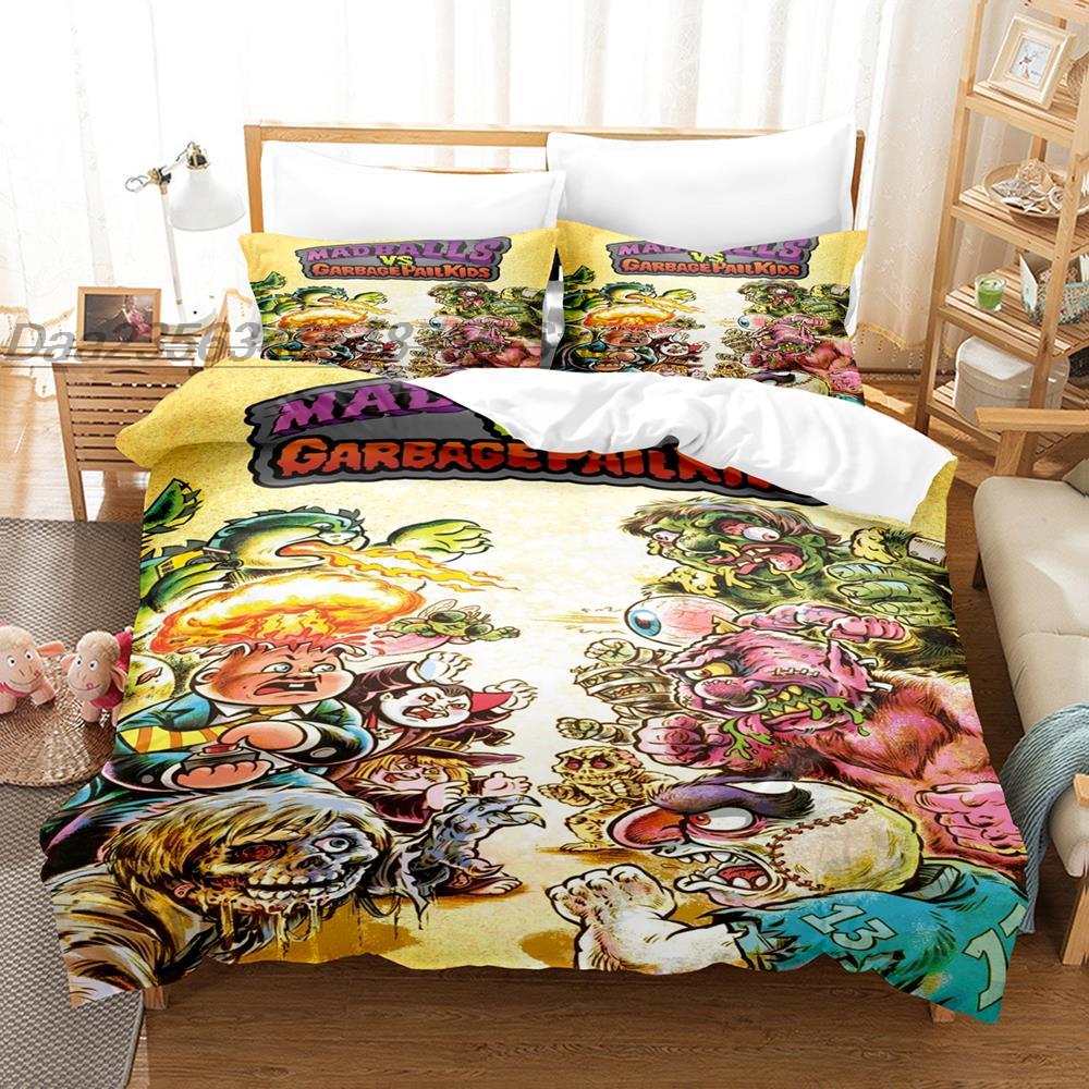 Garbage Pail Kids Bedding Collection Single Twin Full Queen King Size Bed Collection Teenager Bedroom Linen Set 3D Anime Bed Sheet Set