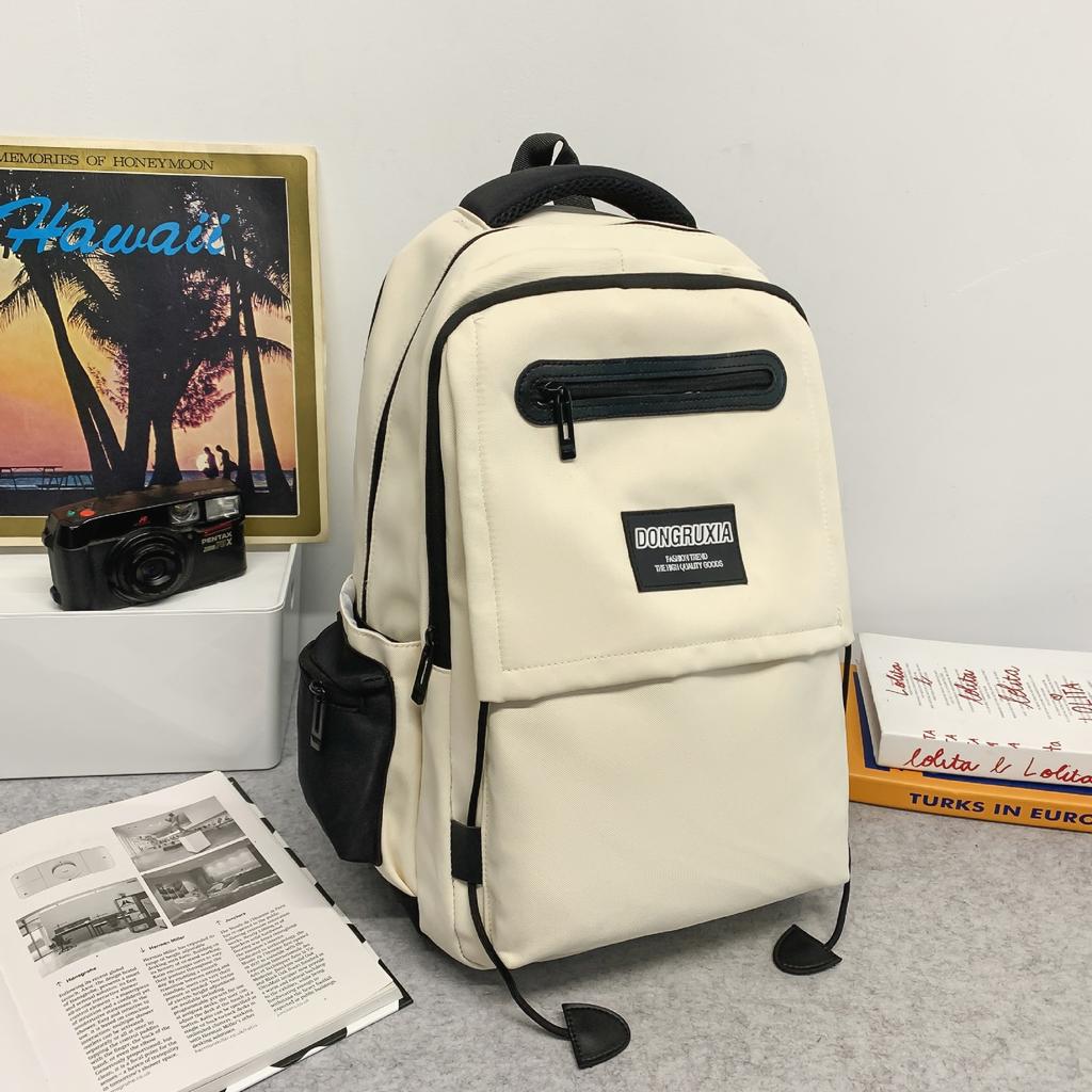 School Bag High Value Back Junior High School Students Casual Simple Lightweight Versatile Large Capacity