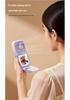 Portable Neck-Hanging USB Fan with Foldable Stand and Makeup Mirror