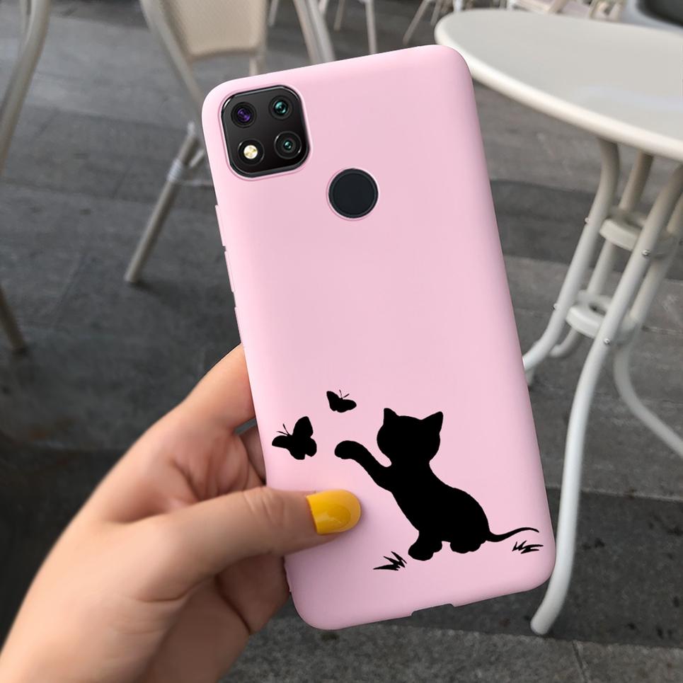 Couple Love Heart Phone Case For Xiaomi Redmi 9C Case Soft Touch Silicone Cover For Xiaomi Redmi 9C NFC 9 C Back Cover Capas