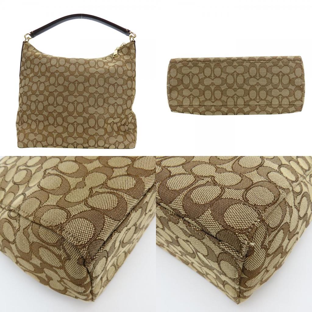 Used COACH Shoulder Bag Signature F58327 Canvas/leather Brown