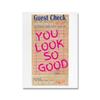 Trendy Preppy Guest Check You Look So Good Inspirational Quotes Wall Art Canvas Painting Posters For Living Room Home Decor