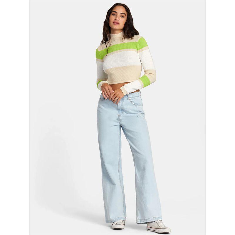 Foreign Trade Original Order RVC * a Retro Light Color and Water Scrubbing Casual Loose Slimming Straight-leg Cocoa Denim Two Colors 1303