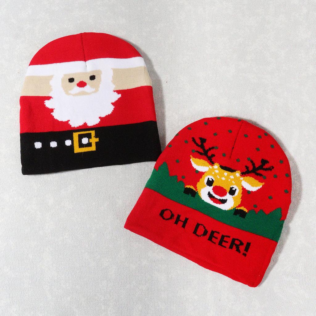Nitted Hats Warm Christmas Hat Cute High Elastic Cap Soft Warm Cap Leisure Xmas