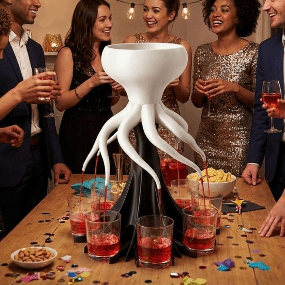 Wielorazowy Ośmiornica Dozownik Alkoholu Drukowany 3D Dozownik Napojów Akcesoria Barowe