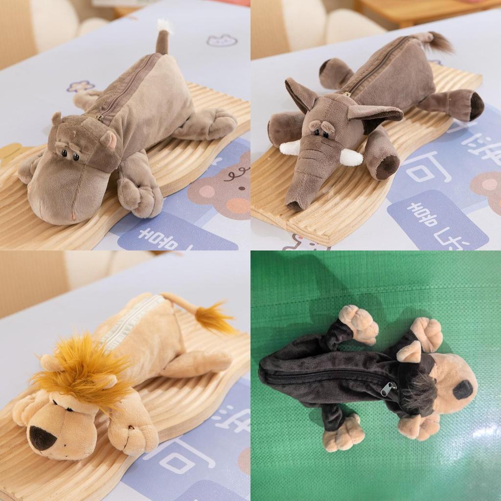 Astuccio Portapenne Peluche Animale di Grande Capacità per Bambini e Studenti