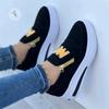 Large Size Sports Shoes, Sponge Cake, Flat Bottom, Side Zipper Color, Casual Sports Women's Shoes